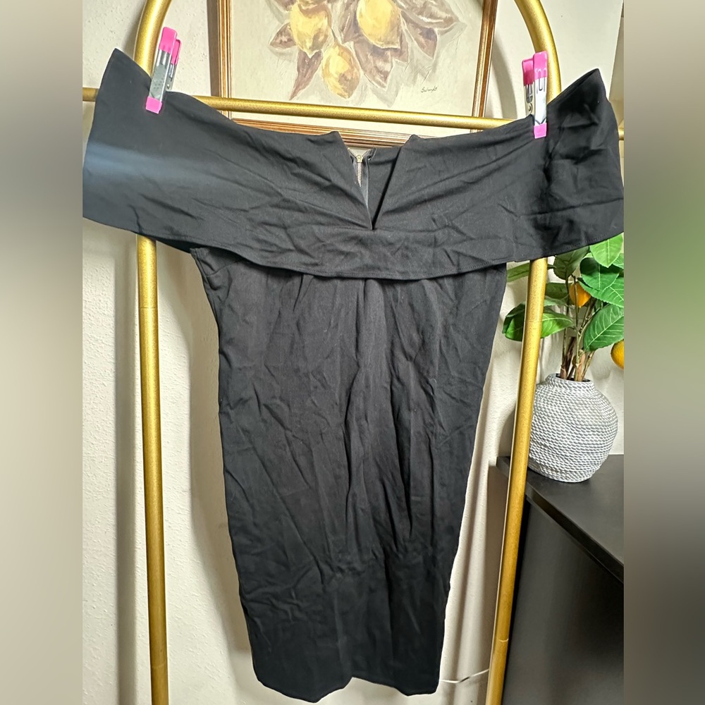 Elegant Black Off-Shoulder Dress